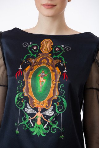 Bluza matase Arlechino