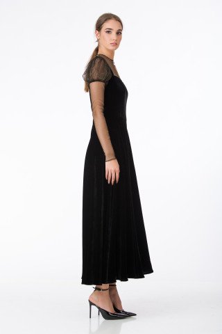 Rochie catifea matase Katherina