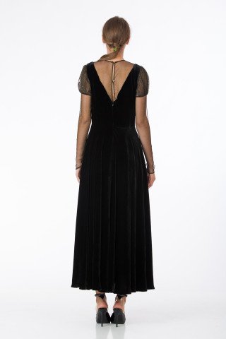 Rochie catifea matase Katherina