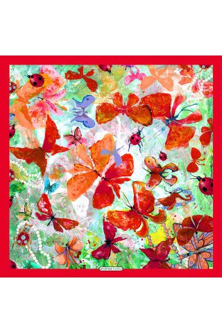 Esarfa matase Spring Waltz