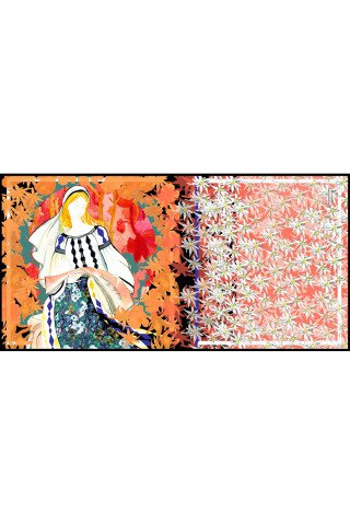 Esarfa  de matase Maria