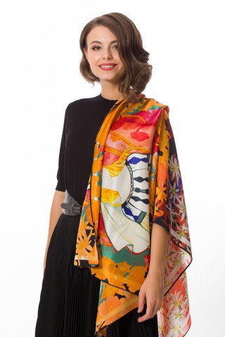 Esarfa  de matase Maria