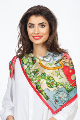 Esarfa de matase Hommage à Klimt
