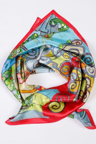 Esarfa de matase Hommage à Klimt