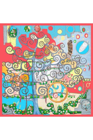 Esarfa de matase Hommage à Klimt