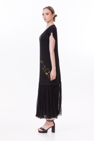 Rochie cady si voal matase Judith