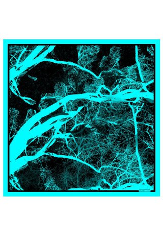 Andrea Tincu | Mystic Green silk scarf