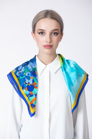 Esarfa de matase Hommage à Van Gogh