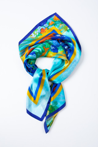 Esarfa de matase Hommage à Van Gogh