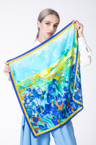 Esarfa de matase Hommage à Van Gogh