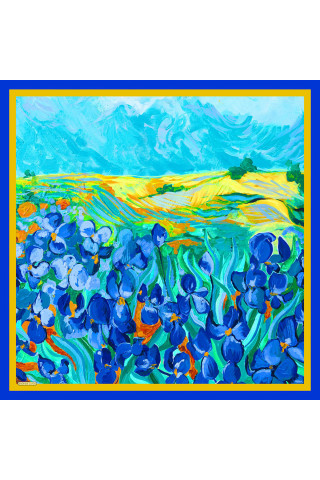 Esarfa de matase Hommage a Van Gogh