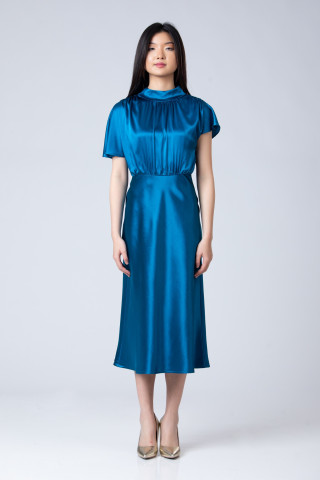 Rochie matase Bleu