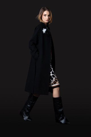 Palton lana Perfect Black