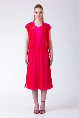 Dusk Rose silk dress