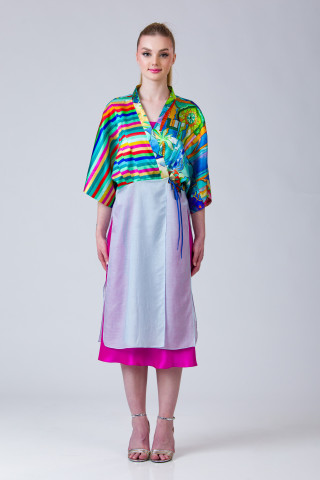 Kimono de matase si batist Safi