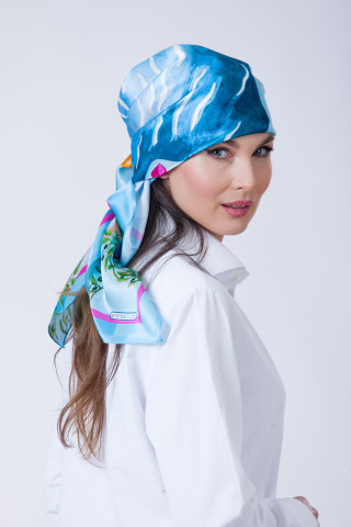 Esarfa de matase Santorini