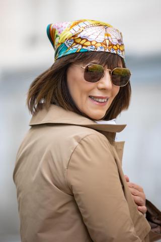 Esarfa de matase Hommage à Gaudí