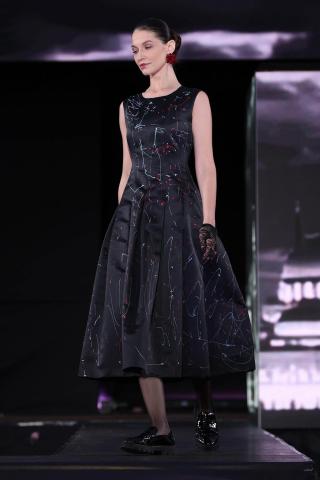 Rochie mikado pictata manual Bohemia