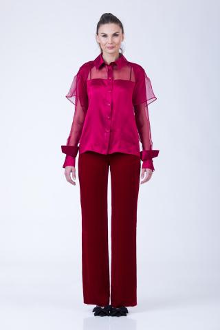 Camasa  matase si organza Anjou