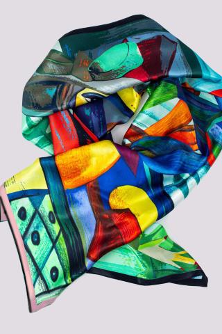 Esarfa de matase sal Hommage a Picasso