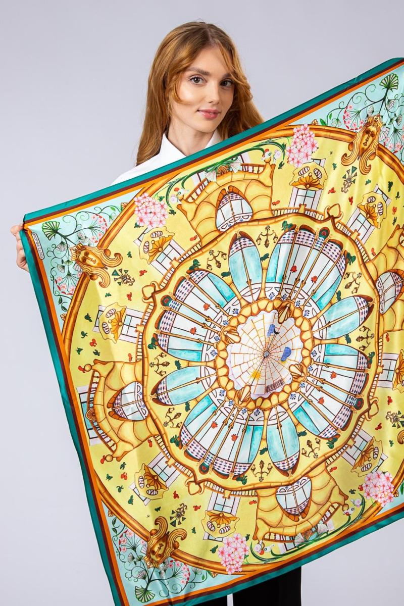 Esarfa de matase Hommage à Gaudí