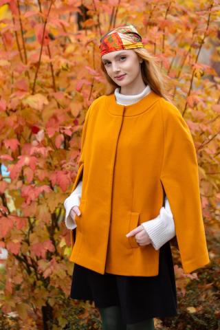 Capa din lana pura si casmir Liz