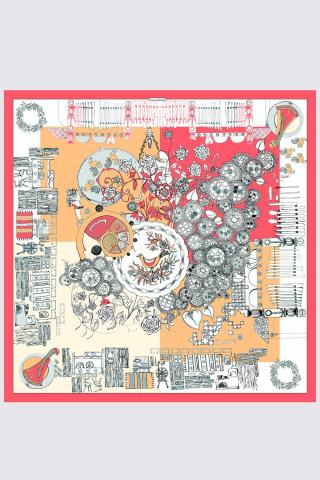 Esarfa de matase Dor de Maramures