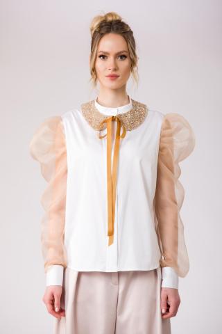 Camasa din bumbac organza matase Odette