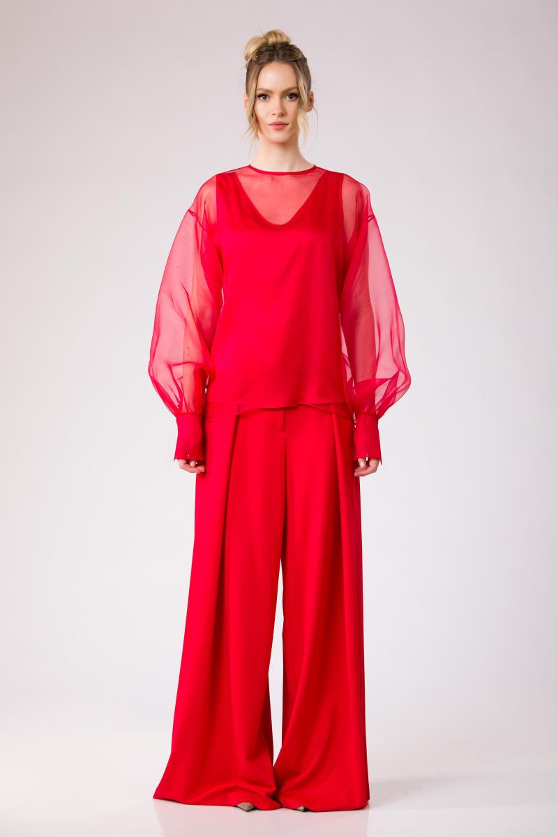 Bluza organza matase Callista