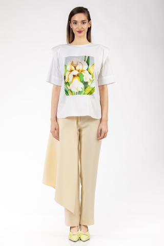 Bluza bumbac si matase Fiori Regali