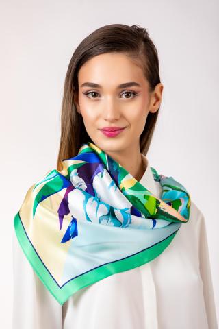 Esarfa de matase Iris de' Medici