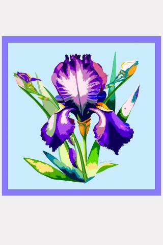 Esarfa de matase Iris Preziosa