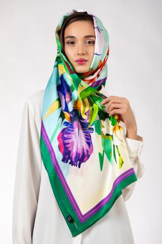 Esarfa de matase sal luxury Iris Regale