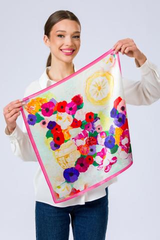 Esarfa de matase Hommage à Luchian