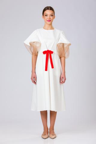 Rochia bumbac cu matase Lumina de Atelier