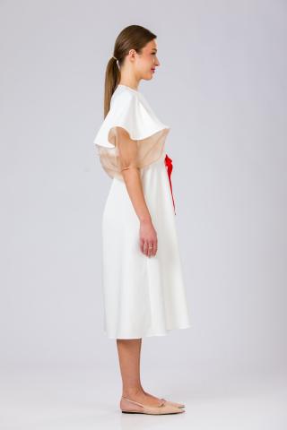 Rochia bumbac cu matase Lumina de Atelier