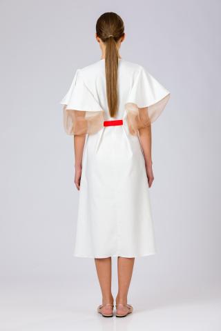 Rochia bumbac cu matase Lumina de Atelier