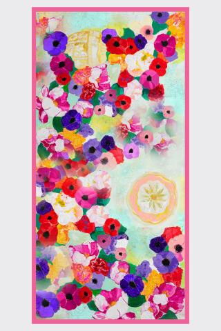 Esarfa de matase sal Hommage à Luchian