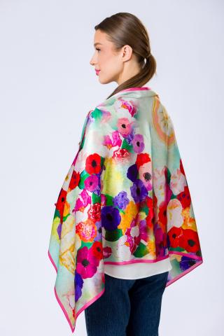 Esarfa de matase sal Hommage à Luchian