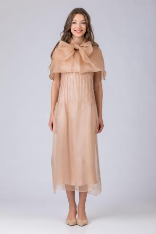 Rochie matase si organza Clara