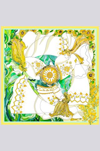 Esarfa de matase Sânzienele