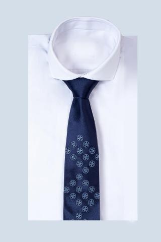 Cravata jacquard de matase Hommage à Brancusi