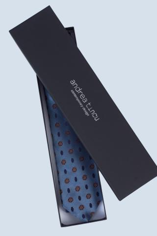 Cravata jacquard de matase Hommage à Brancusi