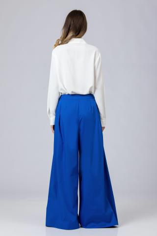 Pantaloni bumbac wide leg Draga
