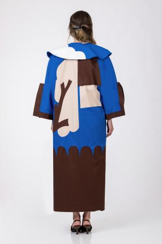 Pardesiu kimono bumbac Vazduh