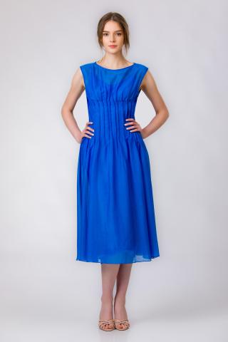 Paula Herlo x Andrea Tincu Rochie din matase si bumbac Coralia
