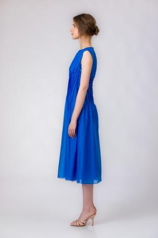 Paula Herlo x Andrea Tincu Rochie din matase si bumbac Coralia
