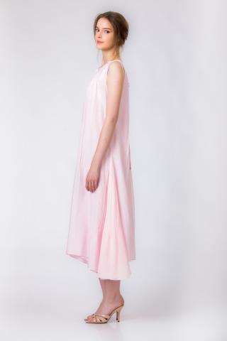 Paula Herlo x Andrea Tincu Rochie din batist de bumbac si matase Venus