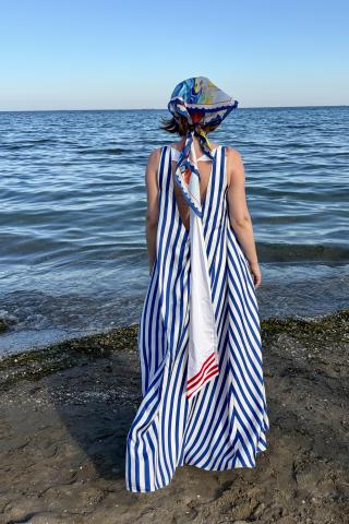 Paula Herlo x Andrea Tincu Rochie din matase twill Calypso