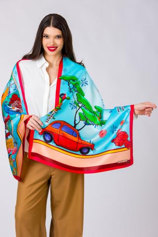 Esarfa sal luxury matase naturala La Dolce Vita